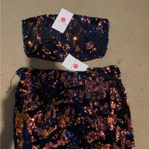Two piece skirt set